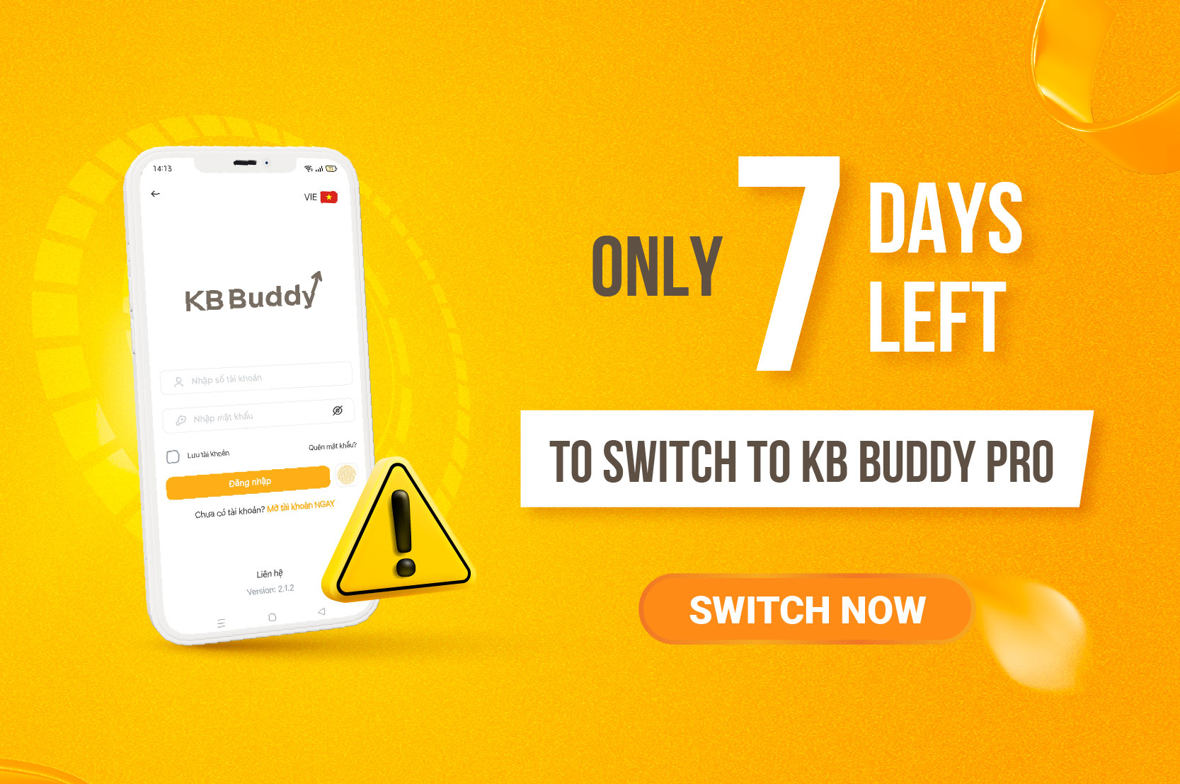 Only 7 days left to switch to KB Buddy Pro