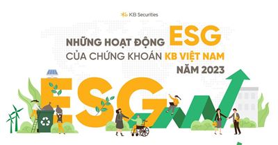 Những nỗ lực về các hoạt động ESG của chứng khoán KB Việt Nam trong năm 2023
