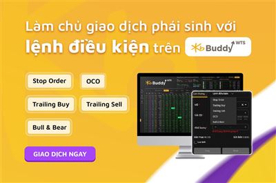 Làm chủ giao dịch chứng khoán phái sinh với bộ lệnh điều kiện trên KB Buddy WTS