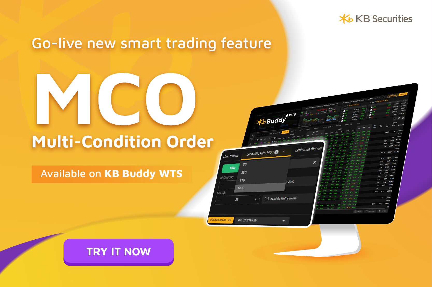 Go-live new smart trading feature - MCO Condition Order