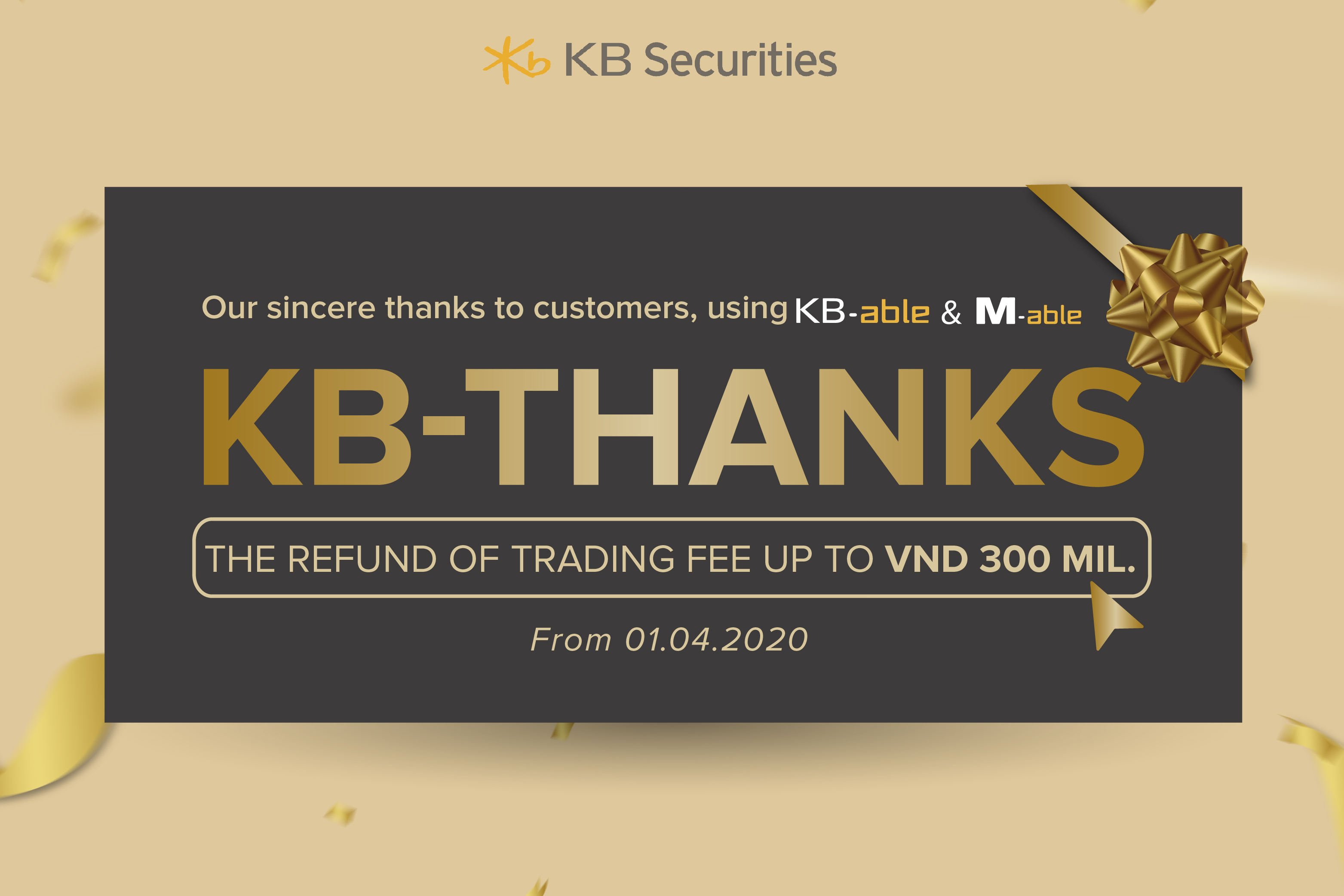 KBSV supports investors with attractive promotions KB-Joy & KB-Thanks