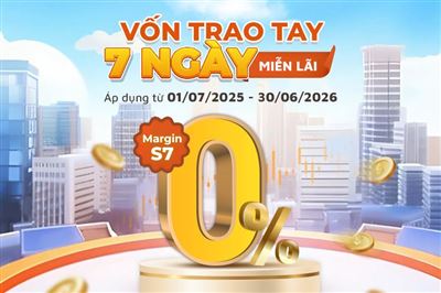 Nắm bắt cơ hội đầu tư với lãi suất margin 0%/năm trong 7 ngày đầu giải ngân