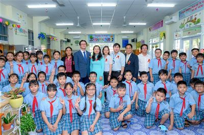 Khánh thành “Thư viện Cầu vồng KB” thứ 19 tại trường Tiểu học Ngô Quyền - TP. HCM 