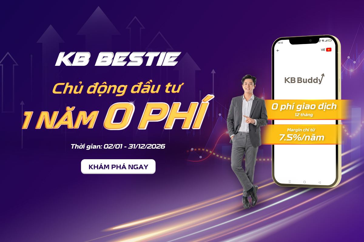 KB Bestie - Miễn phí giao dịch 12 tháng