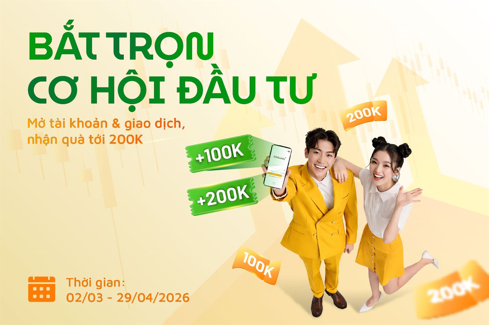 Mở tài khoản mới, ưu đãi hấp dẫn 