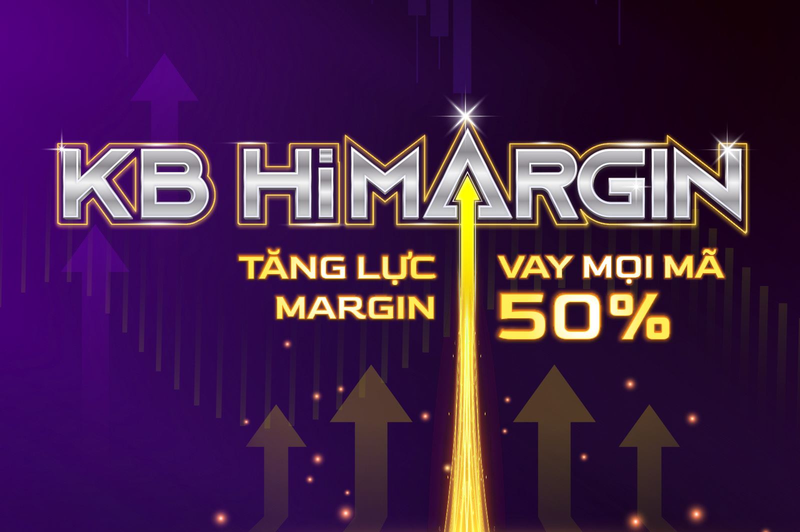 KB HiMargin – Vay margin tỉ lệ 50% mọi mã chứng khoán 